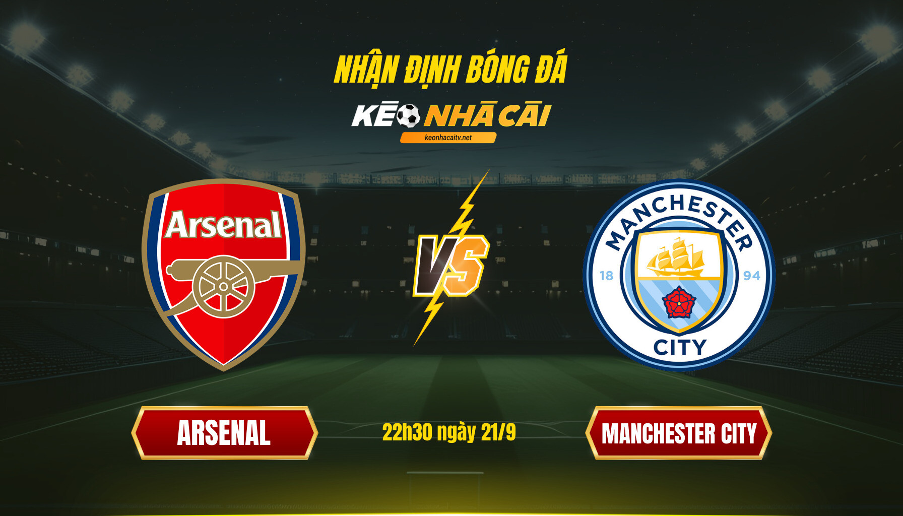 Soi Keo Nha Cai Arsenal Vs Manchester City 22H30 Ngay 21 9 Soi Kèo Nhà Cái Arsenal Vs Manchester City - 22H30 Ngày 21_9