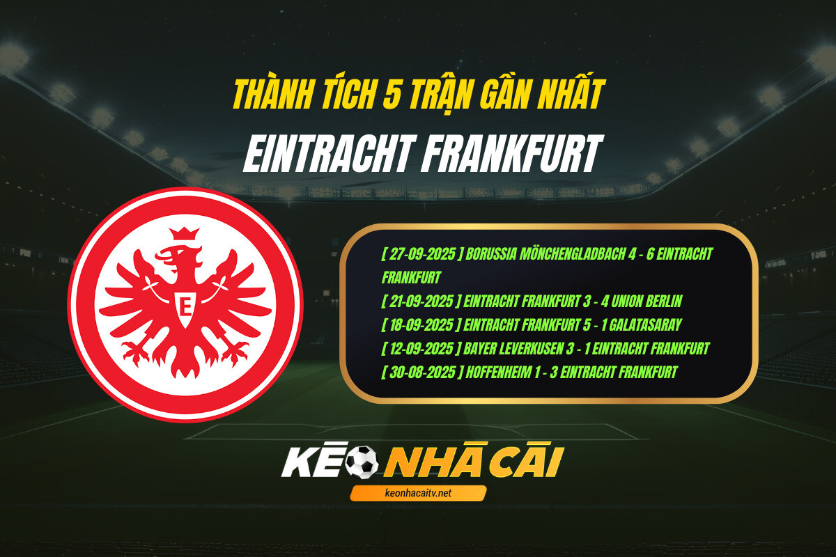 Thanh Tich 5 Tran Gan Nhat Eintracht Frankfurt Keo Nha Cai 1 Thành Tích 5 Trận Gần Nhất Eintracht Frankfurt Keo Nha Cai