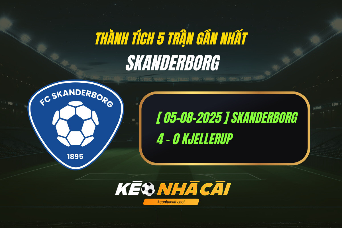 Thanh Tich 5 Tran Gan Nhat Skanderborg Keo Nha Cai Thành Tích 5 Trận Gần Nhất - Skanderborg - Kèo Nhà Cái