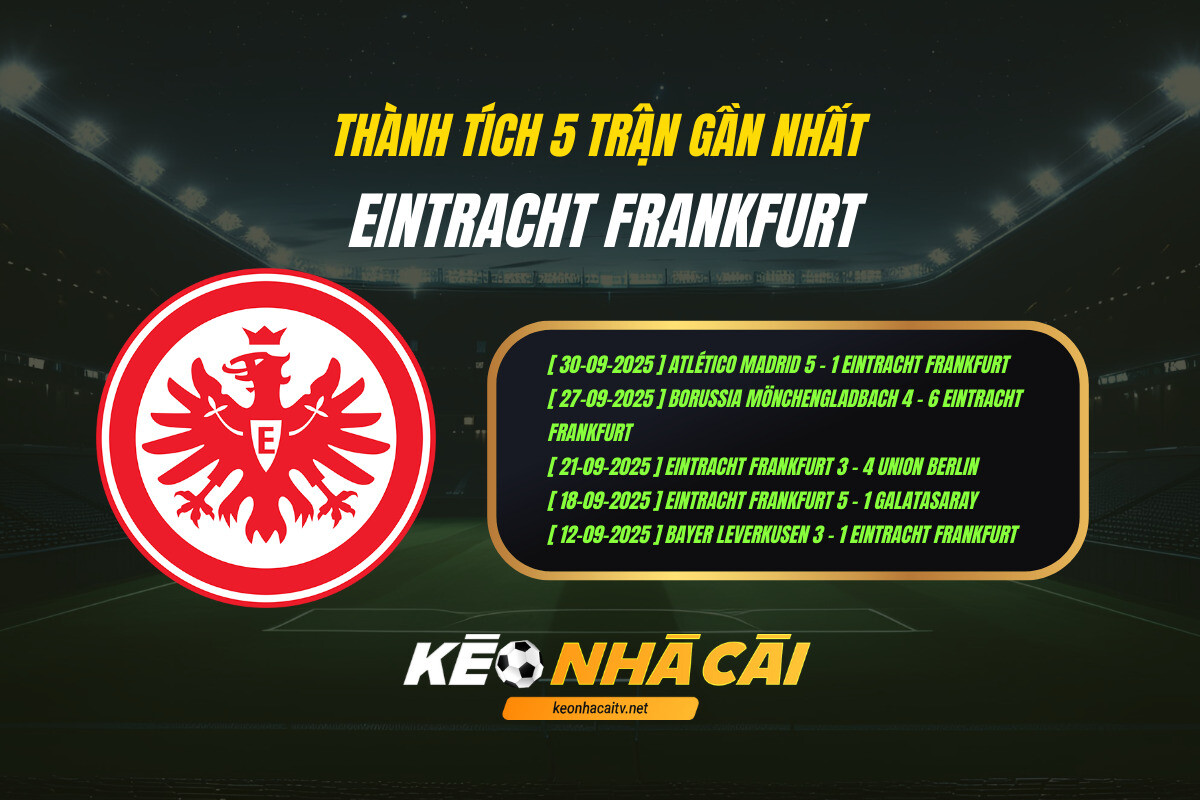 Thanh Tich 5 Tran Gan Nhat Eintracht Frankfurt Keo Nha Cai Thành Tích 5 Trận Gần Nhất Eintracht Frankfurt Kèo Nhà Cái